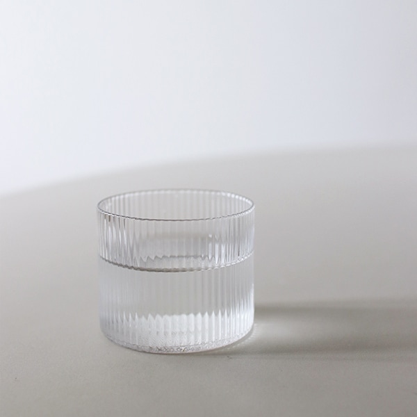 【国内在庫あり】ferm LIVING (ファームリビング) Ripple Low Glasses (リップルローグラス) 4個セット クリア/スモークグレー/フロスト 北欧/インテリア/日本正規代理店品