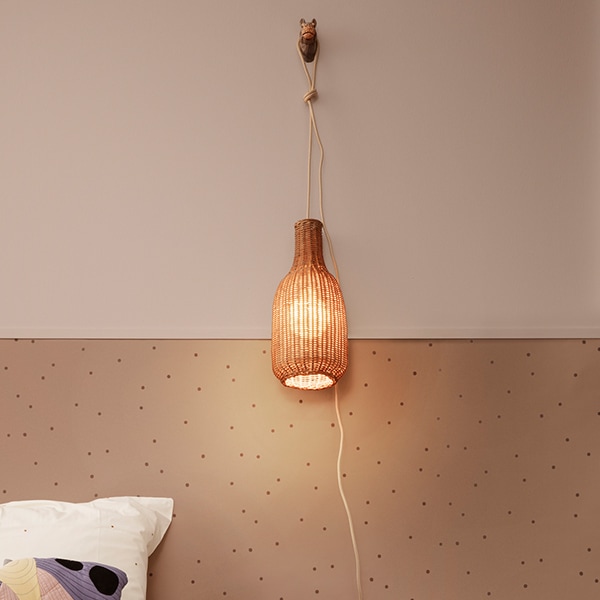 【国内在庫あり】 ferm LIVING (ファームリビング) Braided Lampshade (ブレイデッド ランプシェード) Bottle コンセント仕様 北欧/インテリア/照明/ペンダント/子供部屋/日本正規代理店品