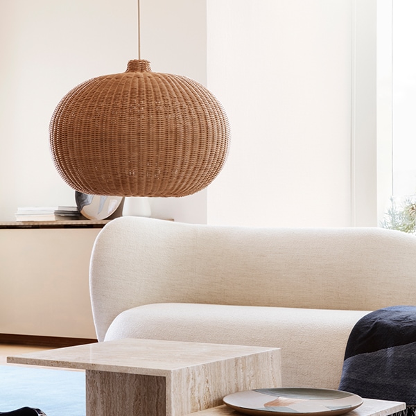 【受注発注】 ferm LIVING (ファームリビング) Braided Lampshade (ブレイデッド ランプシェード) Belly 北欧/インテリア/照明/ペンダント/子供部屋/日本正規代理店品