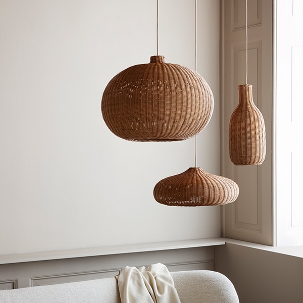 【受注発注】 ferm LIVING (ファームリビング) Braided Lampshade (ブレイデッド ランプシェード) Belly 北欧/インテリア/照明/ペンダント/子供部屋/日本正規代理店品