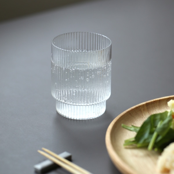 【受注発注】ferm LIVING (ファームリビング) Ripple Glasses (リップル グラス) 4個セット クリア/スモークグレー/フロスト 北欧/インテリア/日本正規代理店品