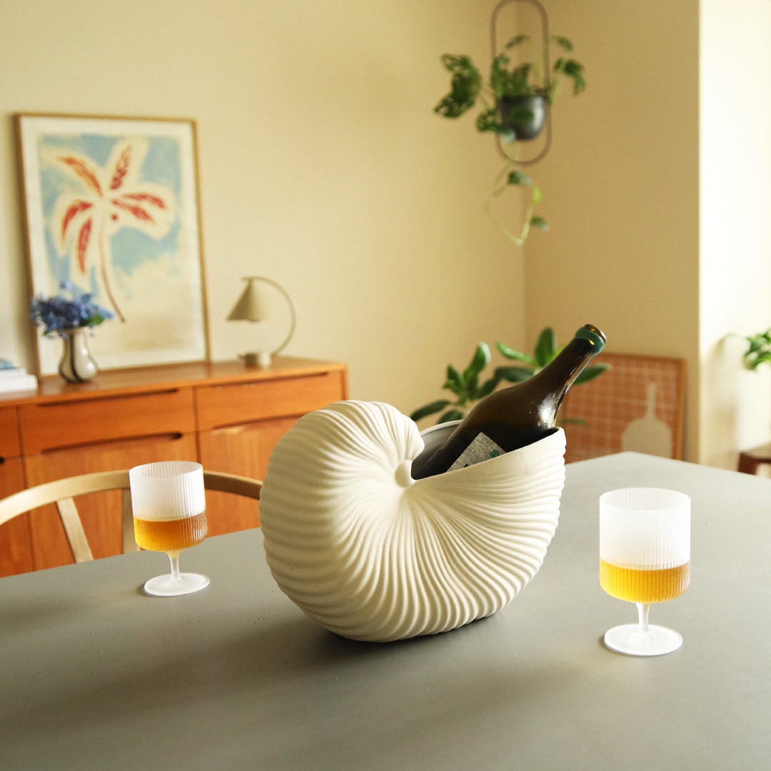 【国内在庫あり】ferm LIVING (ファームリビング) Ripple Wine Glasses(リップル ワイングラス）2個セット クリア/スモークグレー/フロスト 北欧/ガラス食器/日本正規代理店品