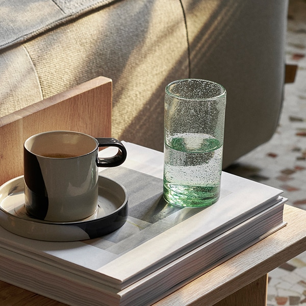 【国内在庫あり】ferm LIVING (ファームリビング) Oli Water Glass Tall (オリ ウォーターグラス トール) アンバー/リサイクルクリア 北欧/食器/ガラス/日本正規代理店