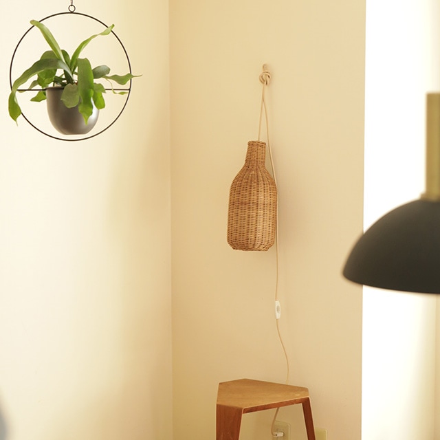 【国内在庫あり】 ferm LIVING (ファームリビング) Braided Lampshade (ブレイデッド ランプシェード) Bottle コンセント仕様 北欧/インテリア/照明/ペンダント/子供部屋/日本正規代理店品