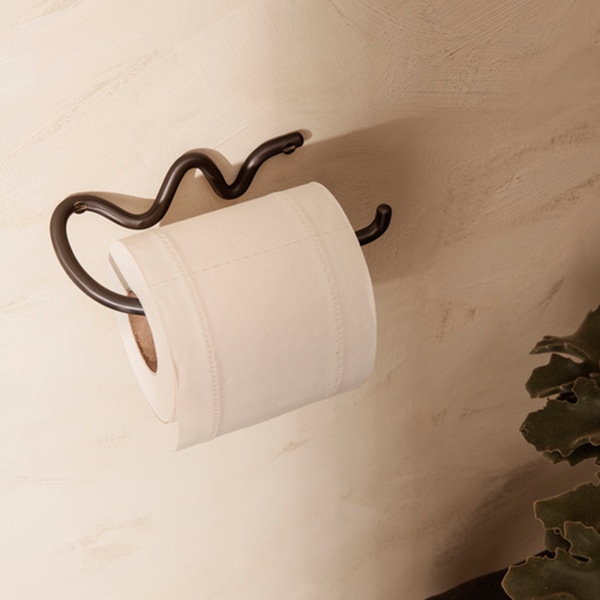 【受注発注】ferm LIVING (ファームリビング) Curvature Toilet Paper Holder (カーバチュア トイレットペーパーホルダー) ブラス/ブラックブラス 北欧/インテリア/収納/日本正規代理店品